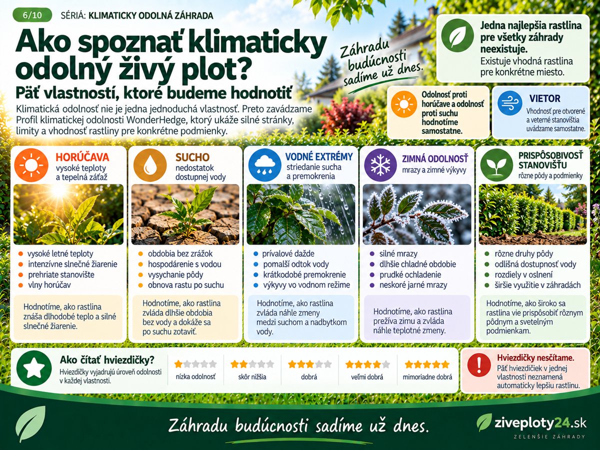Profil klimatickej odolnosti živého plota